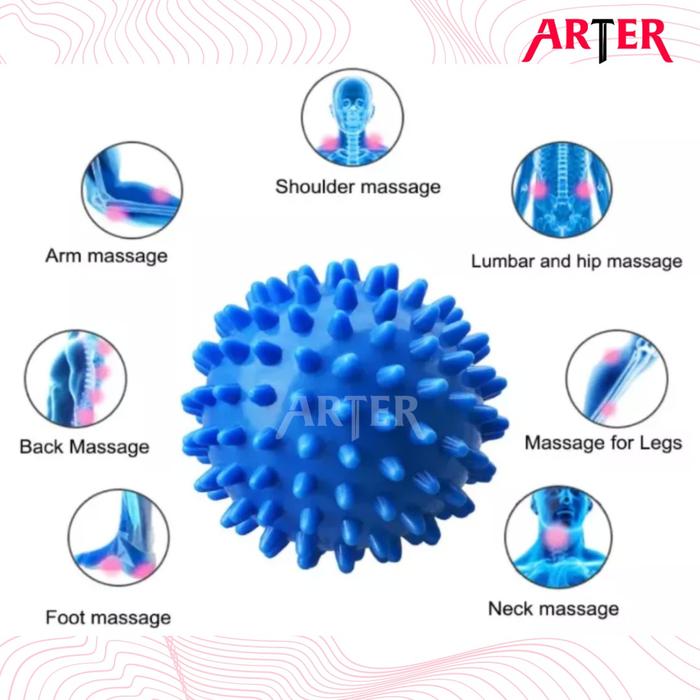 ARTER MASSAGE BALL YOGA BOLA DURI TERAPI PIJAT AKUPUNTUR STROKE SPIKY - Ocean Blue