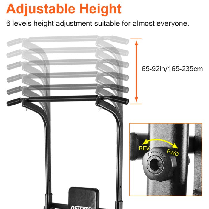 Onetwofit Power tower Pull up alat olahraga rumahan