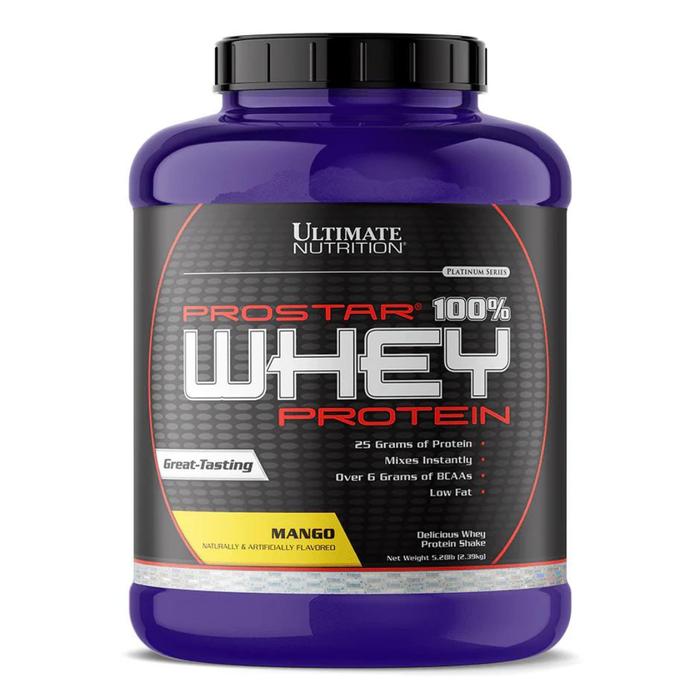 Ultimate Nutrition Prostar Whey / suplemen fitness / suplemen gym / suplemen protein penambah massa otot - Chocolate, 5.28 lb
