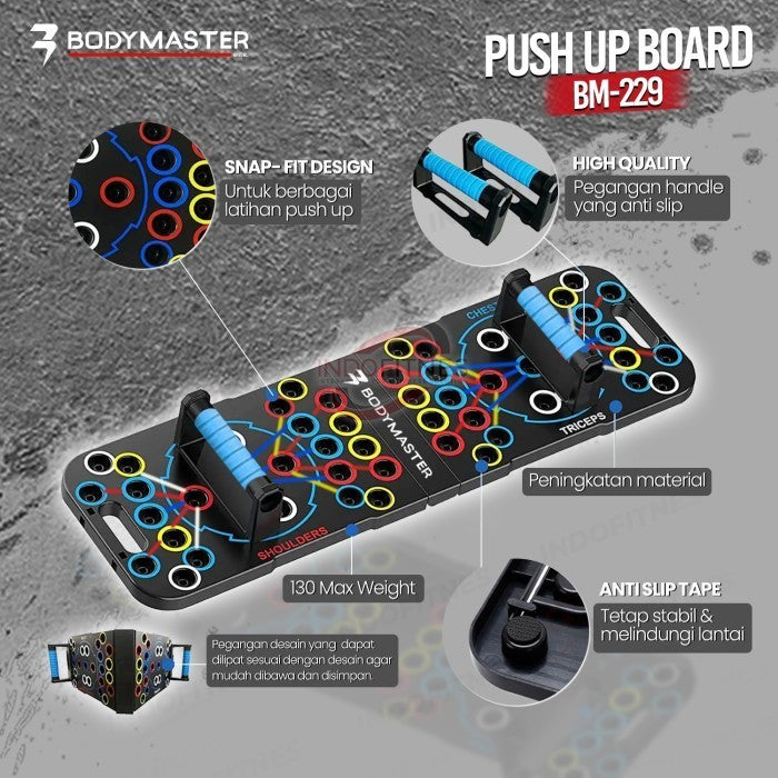 BODYMASTER Premium Push up Board BM-P229 Papan Pushup Support