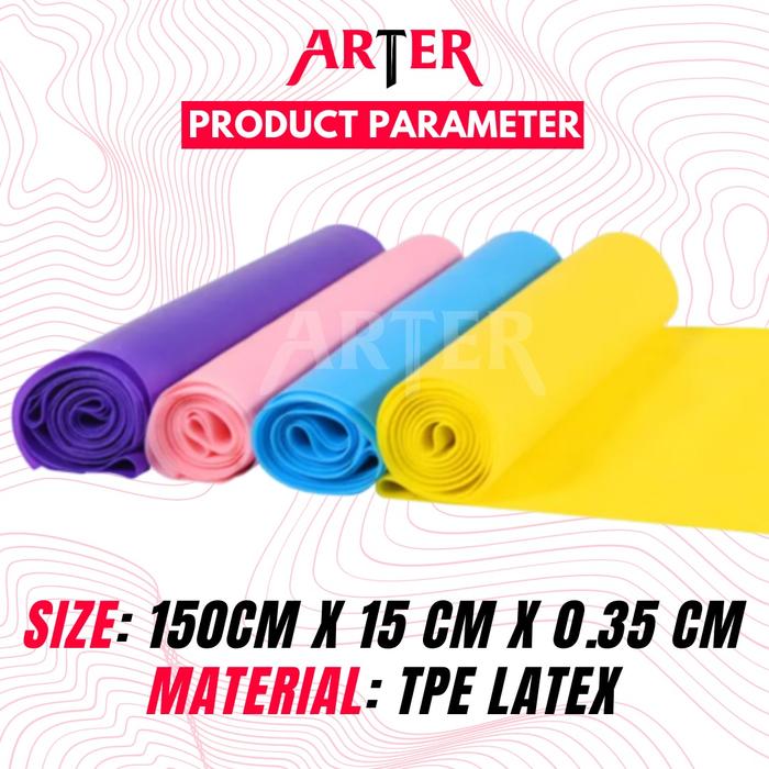 ARTER Super Wide Resistance Band Elastic Tension Resistance Sheets - Viral Pink