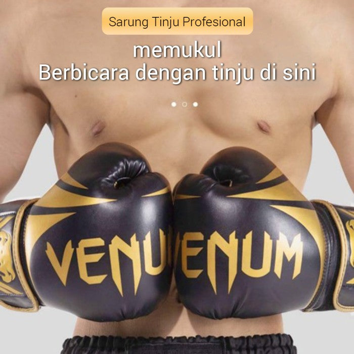 OneTwoFit Sarung Tinju Venum Elite Muaythai / Boxing / MMA / Kick Boxi