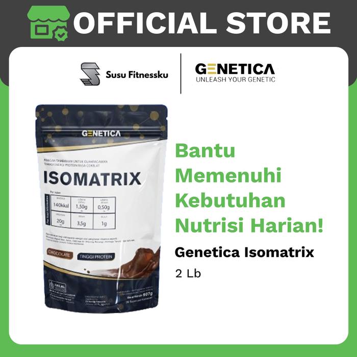 Genetica Isomatrix 2 Lbs Whey Protein Isolate Matrix - CHOCOLATE, Sachet Pwo