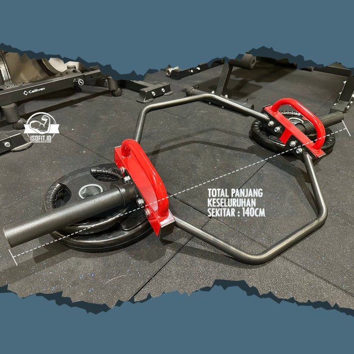 Ring Hex Dumbell Bar / Alat Angkat Beban bentuk Cincin Hex