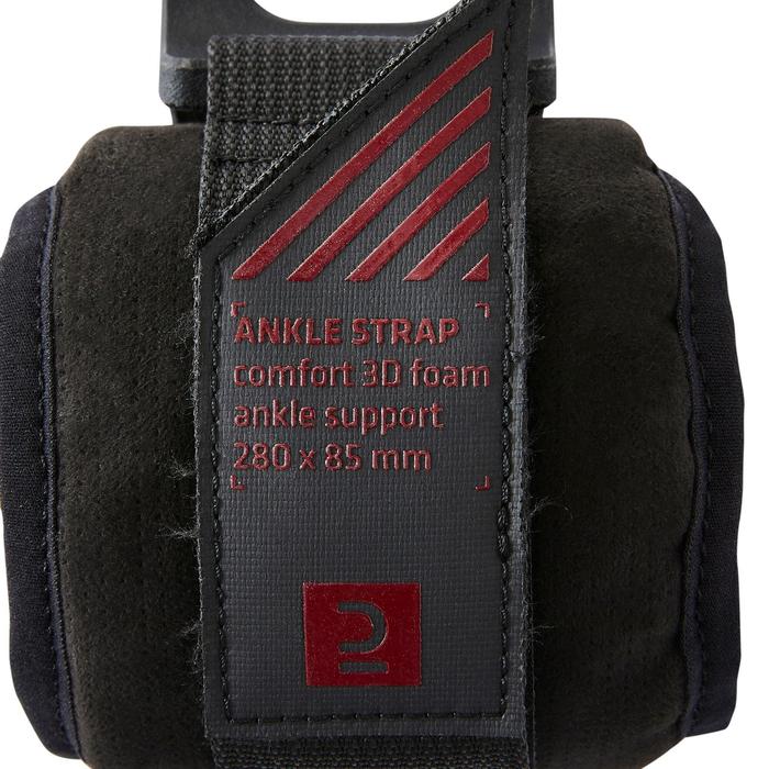 Decathlon DOMYOS Ankle Strap Latihan Beban untuk Cable Machine - Hitam - 8582467