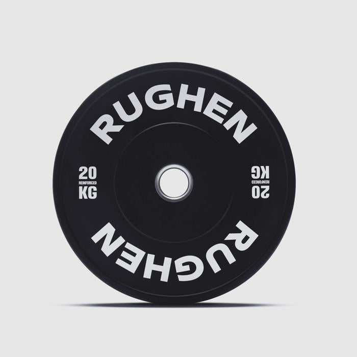 RUGHEN Black Reinforced Bumper Plates - 5 Kg