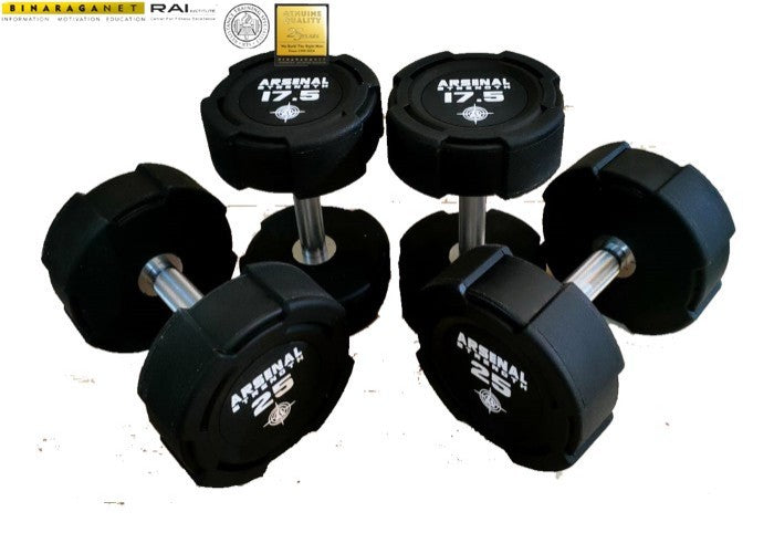 DUMBBELL ARSENAL STRENGHT 1 SET (2.5 - 50KG) Kelipatan 2.5KG