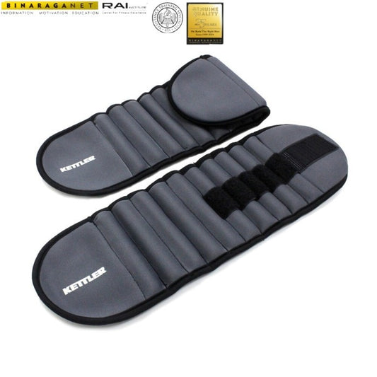 Kettler Adjustable Ankle/Wrist Weight - GY/BK 414-000 (1.25KGX2PCS)