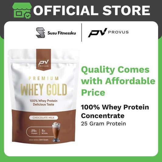 Provus Premium Whey Gold 300gr - Whey Protein Concentrate - STRAWBERRY CAKE
