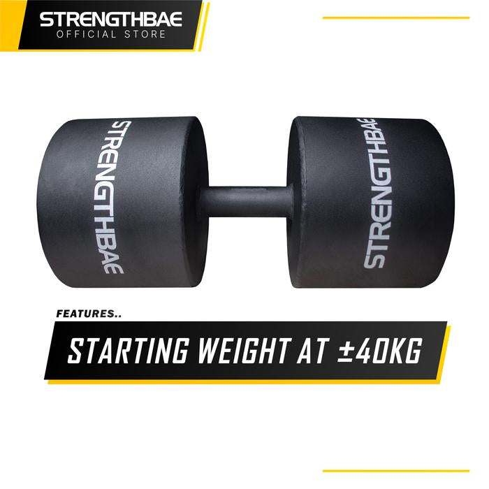 Strongman Monster Dumbbell STRENGTHBAE Loadable Circus Dumbbell Plate Loaded Adjustable