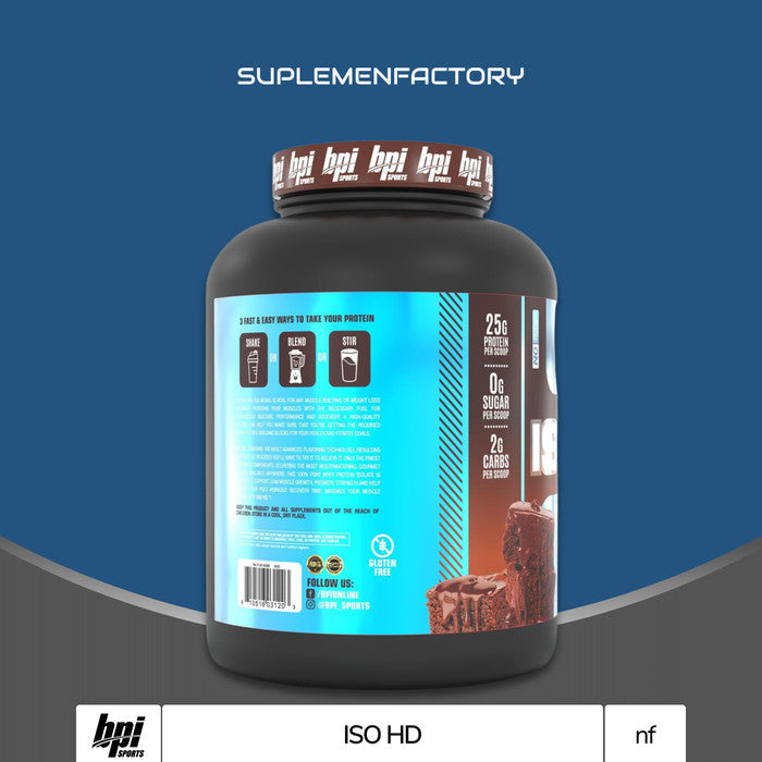 Bpi Sports Iso Hd Isohd 5 Lbs - Coklat