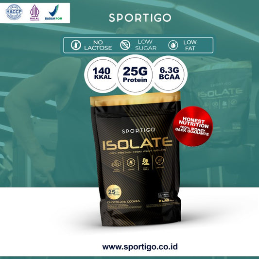 Sportigo Whey Protein Isolate 2lbs - Chocolate Cookies