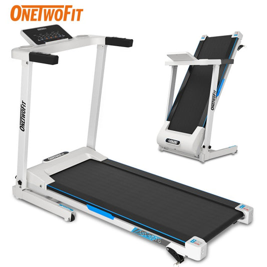 OneTwoFit Treadmill Listrik 2.5HP Treadmill Cerdas Treadmill Rumah With Bluetooth Speaker+Mobile Sports APP