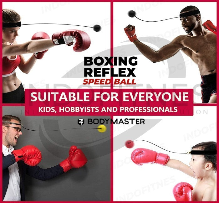 BODYMASTER Boxing Reflex Speed Ball BM-E050 Bola Latihan Tinju - GREEN 85GR EASY