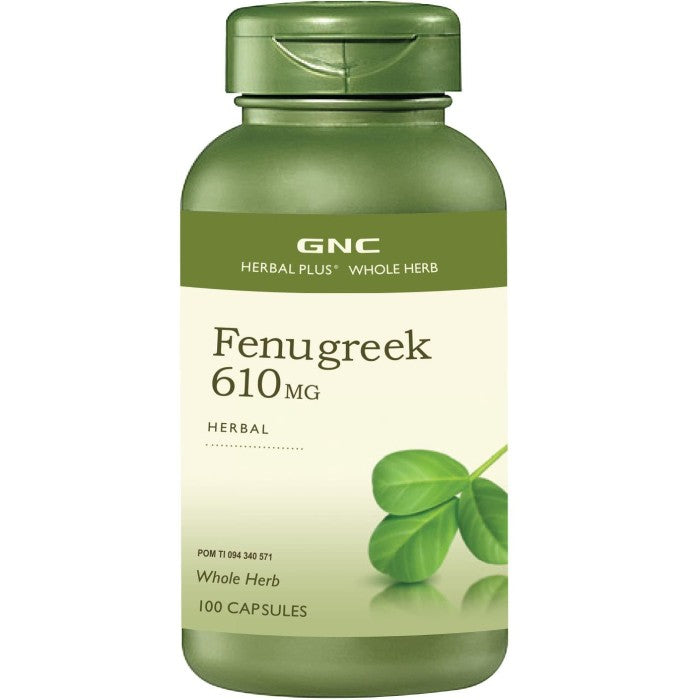 GNC Herbal Plus Whole Herb Fenugreek - 100 kapsul (190232)