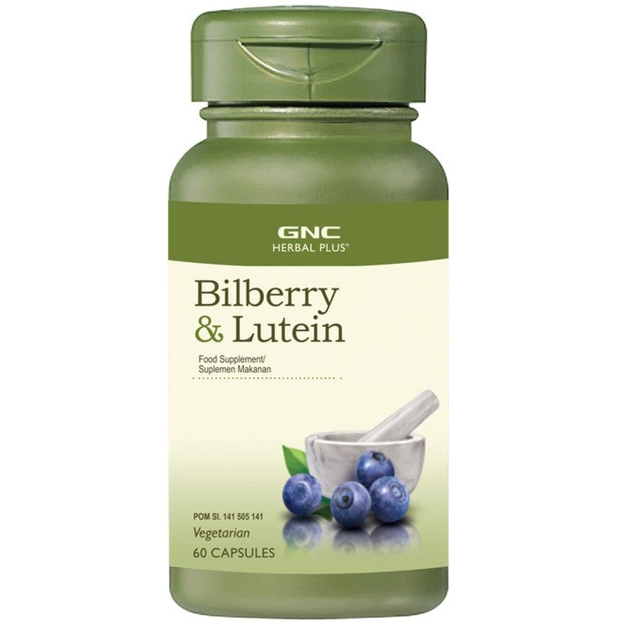 GNC Herbal Plus Bilberry Plus Lutein - 60 Kapsul (583866)