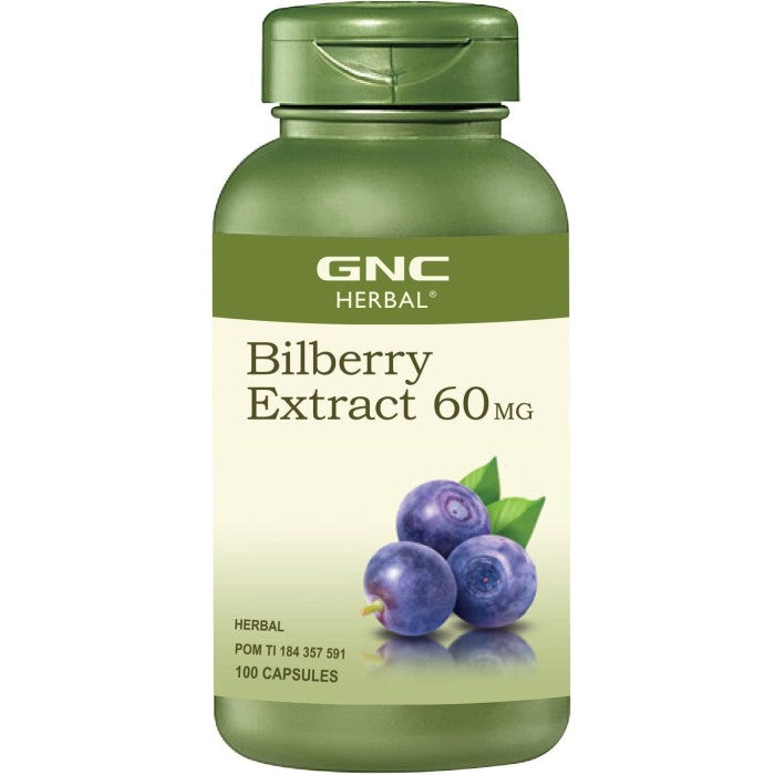 GNC Bilberry Extract 60mg - 100 capsule (196912)