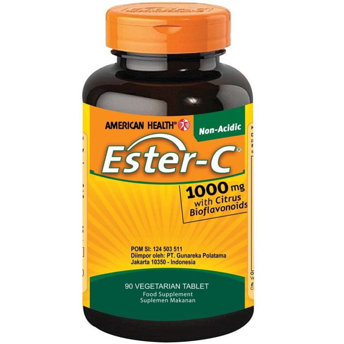 American Health Ester C 1000 Mg- 90 Tablet Salut Selaput (16981)