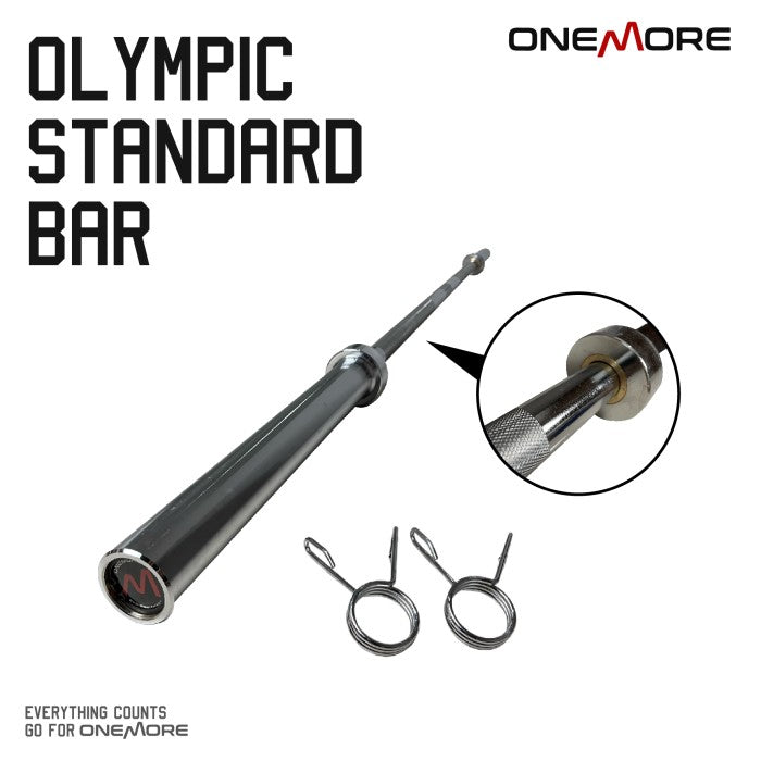 ONE MORE 220CM 5CM Olympic Standard Bar Barbel Stick Stik Barbell