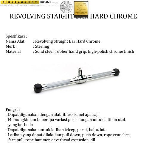 BINARAGANET Revolving Straight Bar Hard Chrome