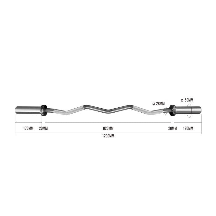 Movestorm® EZ Curl Olympic Bar - Black