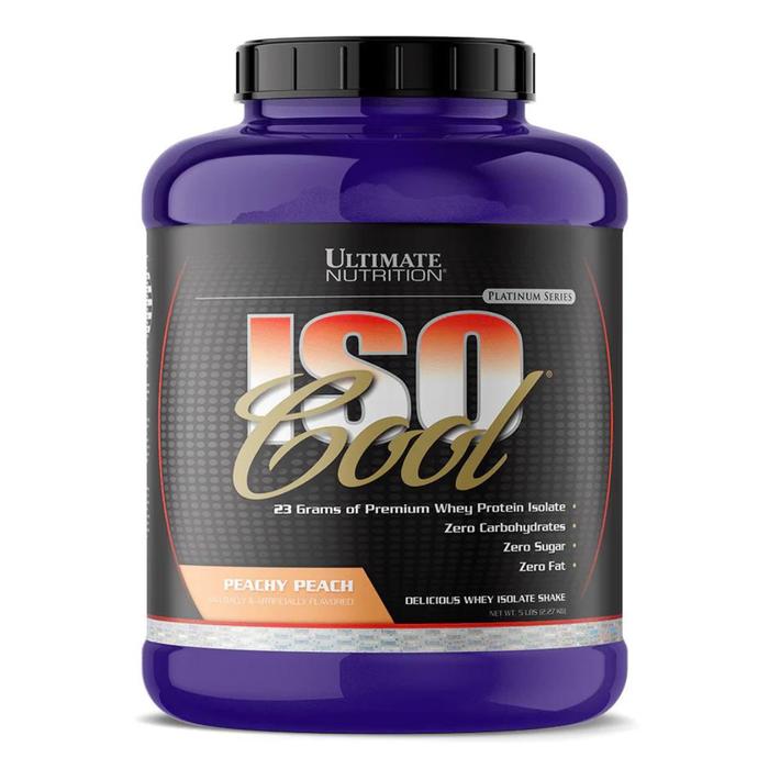 Ultimate Nutrition ISO Cool suplemen fitness / suplemen gym / suplemen protein penambah massa otot - Chocolate Creme, 5 lb