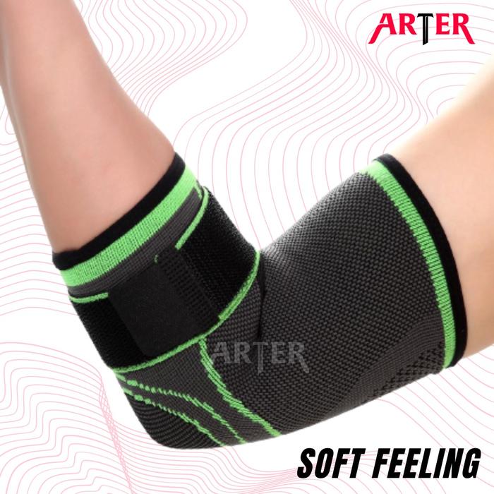 ARTER Elbow Support With Strap Pads Pelindung Siku Lengan Tangan Siku - M