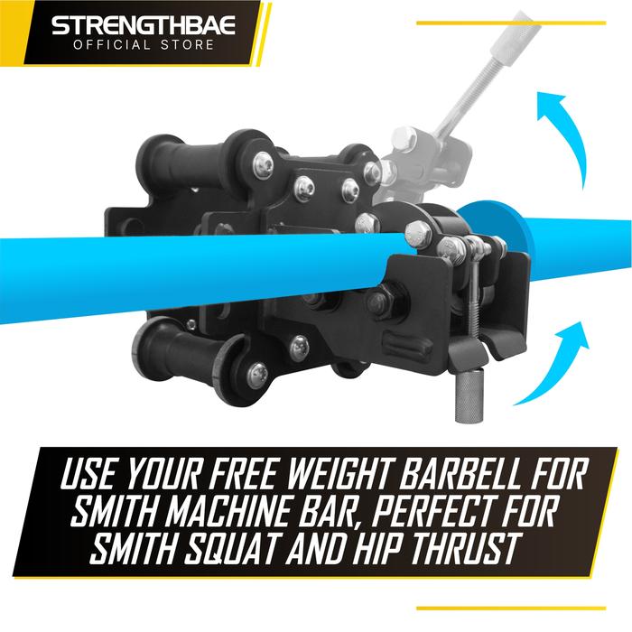 Smith Machine Trolley STRENGTHBAE Attachment Power Rack Home Gym Fitness All in One - 5x5cm Rack