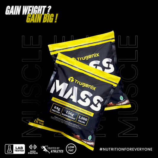 Trugenix Mass Gainer 50 servings 3 kg Mass Pro Weight Gainer 2unit 1,5