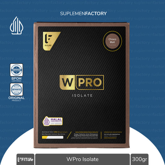 Fitlife W Pro Isolate 300gr Whey Protein Wpro Isolate 300 gr Fit Life - Vanilla Mint