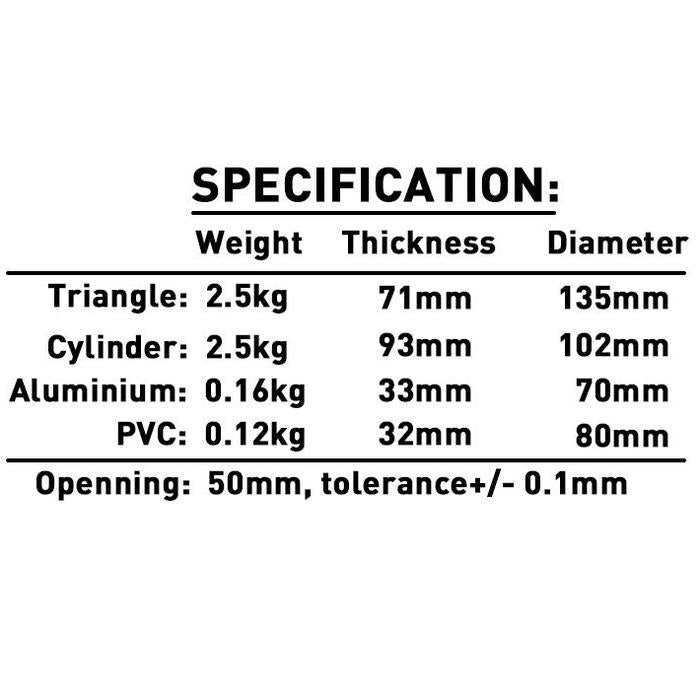 XMASTER Competition Collar 2.5KG, IWF/IPF Weightlifting Powerlifting CrossFit Fitness ROGUE ELEIKO - Cylinder 2,5Kg 2 pcs