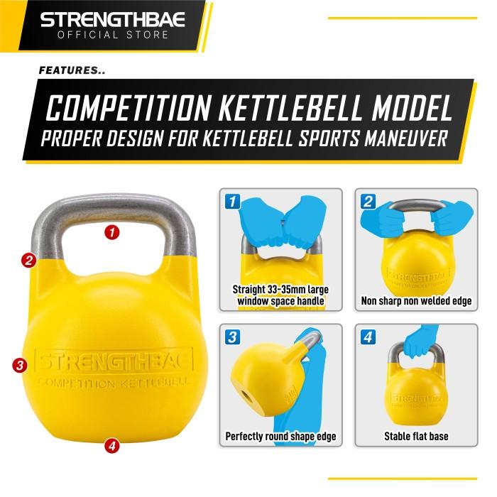 Competition Kettlebell STRENGTHBAE Hollow Body Kettle Bell Dumbbell - 4 Kg