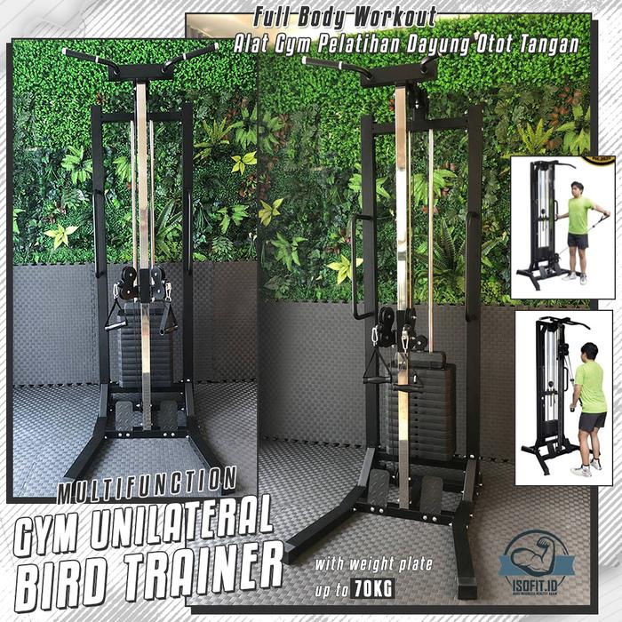 Multifunction Gym Bird Trainer Power Kinetic Cross Cable / Alat Gym Pelatihan Dayung Otot Tangan