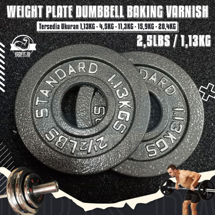 BV Electroplated Weight Plate Barbel / Plat Pemberat Barbel - 25LBS