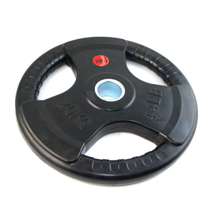 Plat Beban Barbel 20Kg F715 Barbel Plate Rubber Dumbel Dumbell Dumbbe