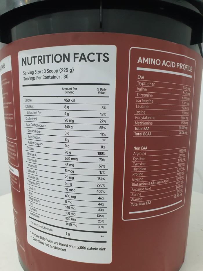 Provus Mega Mass 15 lb - 30 Serving Weight Gainer - Coklat, CRE+SHAKER600ML