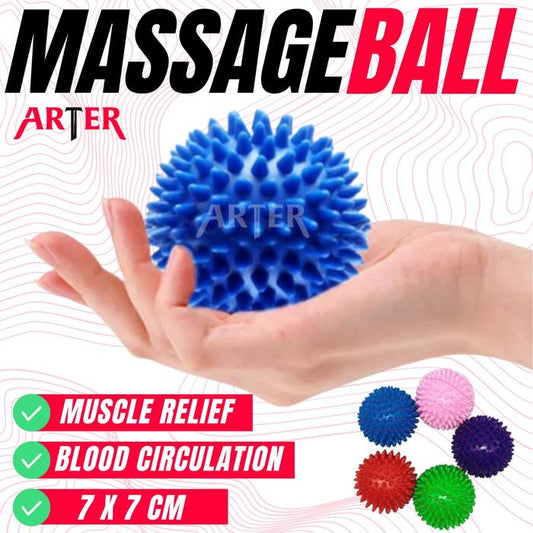 ARTER MASSAGE BALL YOGA BOLA DURI TERAPI PIJAT AKUPUNTUR STROKE SPIKY - Ocean Blue