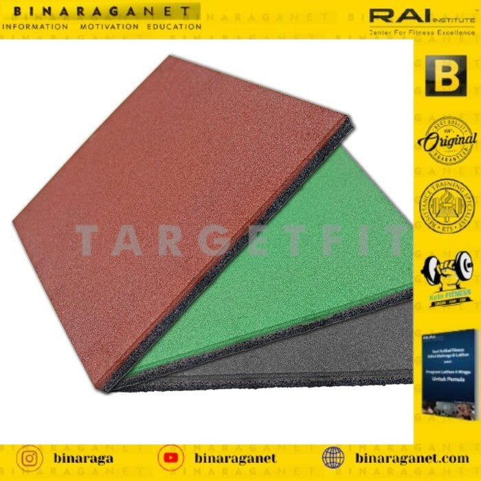 RUBBER FLOORING Tebal 2cm Lebar 50x50cm - KARPET OUTDOOR/INDOOR IMPORT