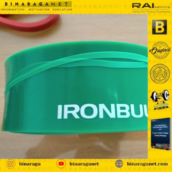 IRON BULL Resistance Power Band 2080*4.5*4.5mm Green