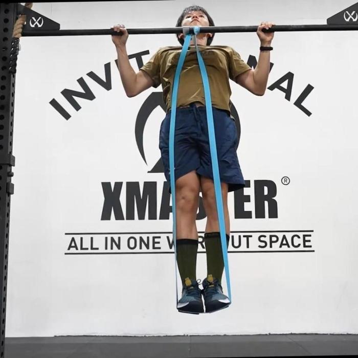 XMASTER Resistance Band Yoga Strength Mobility Recovery Training Fitness CrossFit Home Gym ROGUE - Tali Latex Alami Berkualiti Tinggi untuk Latihan Olahraga Outdoor dan Portable - Red