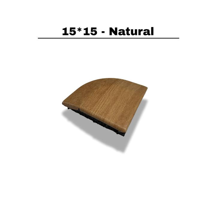 XMASTER Lantai Karet Gym Coklat - Peredam Suara & Anti Bau | Solid EPDM & SDR Granules | Tahan Benturan & Aus | Alas Karet Fitness untuk Home Gym & Studio - 100x100 Dark Wood