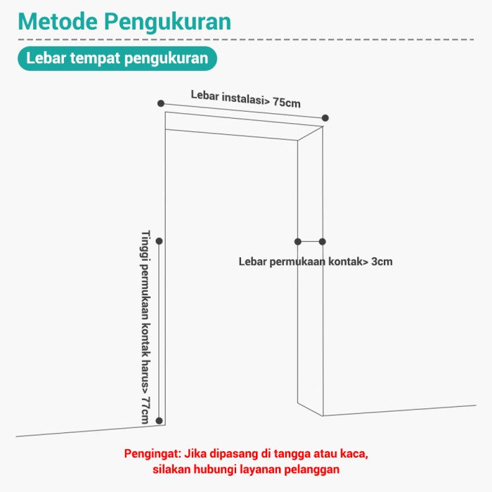 OneTwoFit Baby Safety Gate Pagar Instalasi tanpa meninju Tangga Dapur