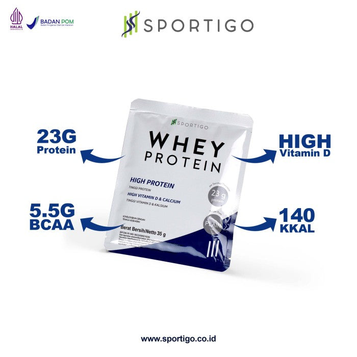 SPORTIGO Whey Protein Isolate Concentrate Pure Sachet 35g - 30 Sachet