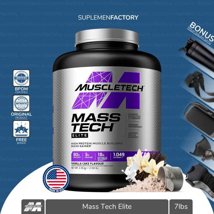 MUSCLETECH MASSTECH MASS TECH 6LBS - Vanila