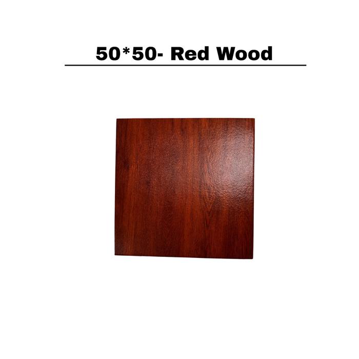 XMASTER Lantai Karet Gym Coklat - Peredam Suara & Anti Bau | Solid EPDM & SDR Granules | Tahan Benturan & Aus | Alas Karet Fitness untuk Home Gym & Studio - 100x100 Dark Wood