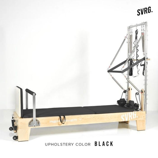 Pilates Reformer Y - Half Tower - SVRG - Gym Pilates Yoga - Black
