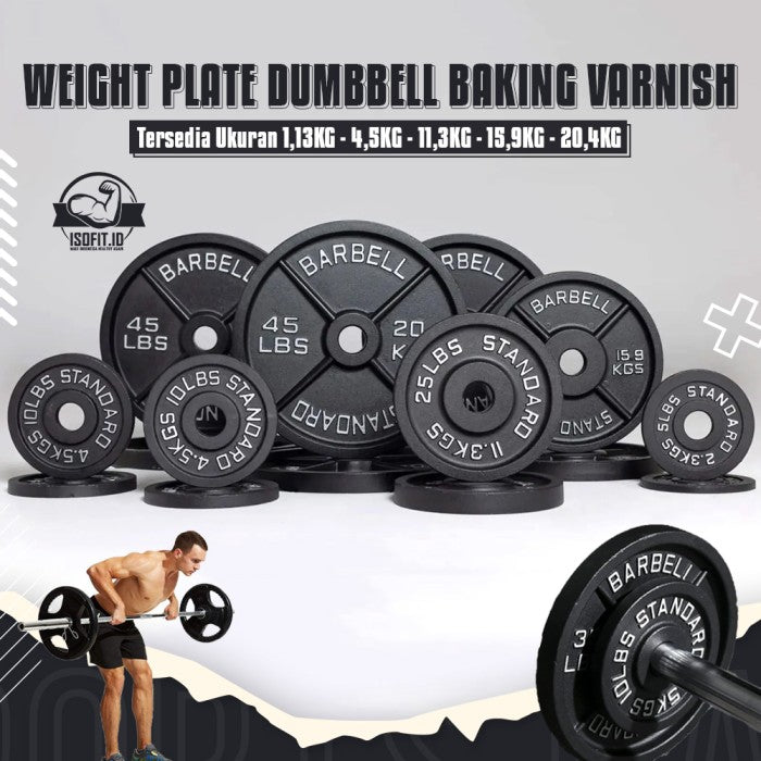 BV Electroplated Weight Plate Barbel / Plat Pemberat Barbel - 25LBS