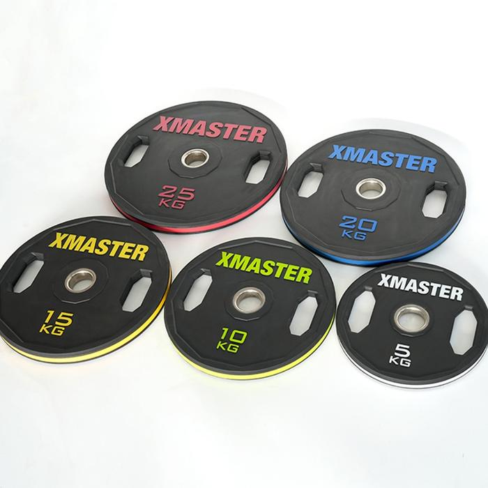 XMASTER Hand Grip Plates Rubber Weight Plate Fitness CrossFit Training Powerlifting ROGUE ELEIKO - 10kg Sepasang