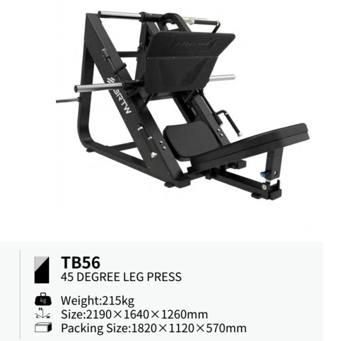 BRTW FITNESS 45 Degree Leg Press TB56 / Equipment Gym / Fitness