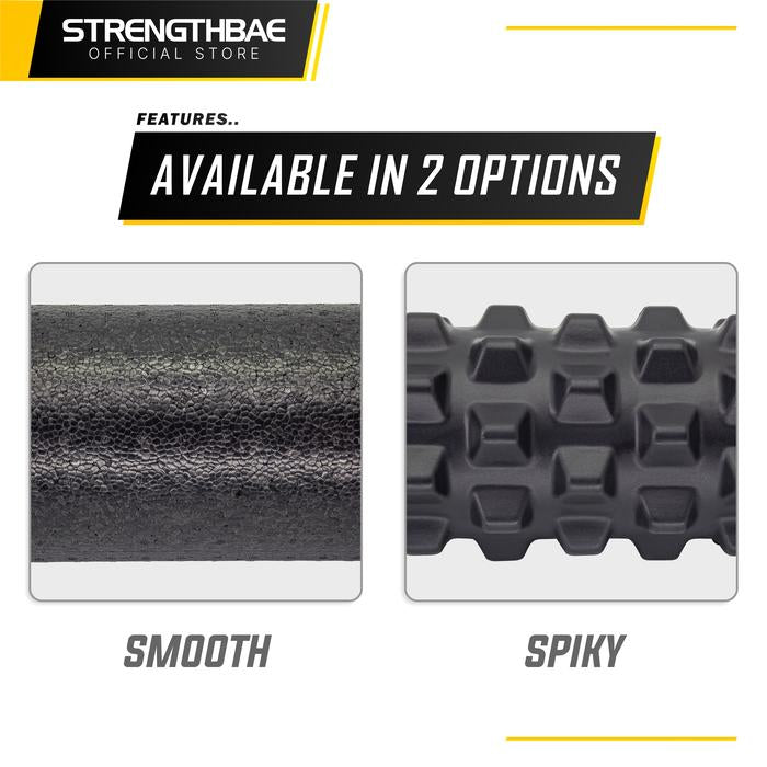 Foam Roller STRENGTHBAE Smooth & Spiky Rollers Gym Yoga Massage Roll - Spiky 30cm